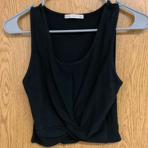 Black crop top